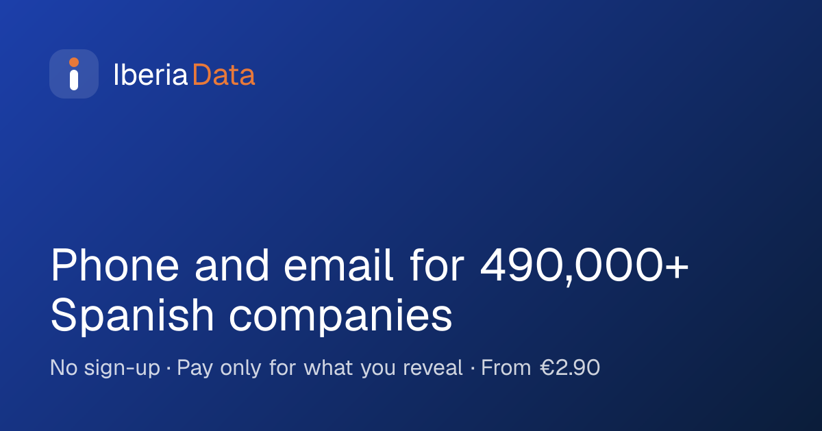 IberiaData website preview